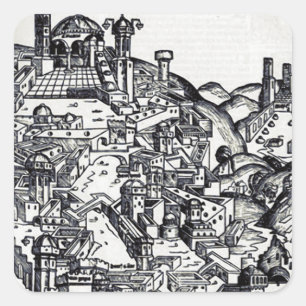 Adesivo Quadrado Jerusalém durante o reinado de Salomão 