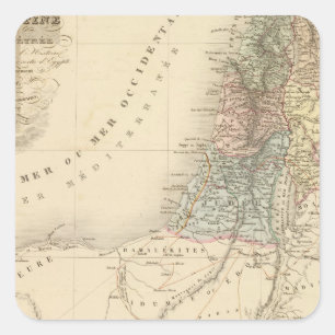 Adesivo Quadrado Jerusalem histórico, Palestina