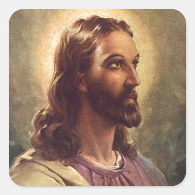Adesivo Quadrado Jesus (Frente)
