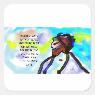Adesivo Quadrado Jesus aqui
