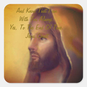 Adesivo Quadrado Jesus Cristo
