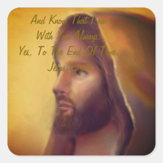 Adesivo Quadrado Jesus Cristo