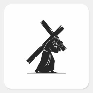 Adesivo Quadrado Jesus Cristo