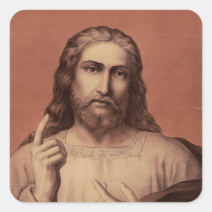 Adesivo Quadrado Jesus Cristo o Professor