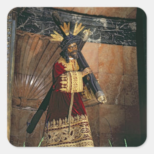 Adesivo Quadrado Jesus da grande potência, 1620