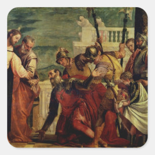 Adesivo Quadrado Jesus e o Centurião