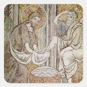 Adesivo Quadrado Jesus e St Peter