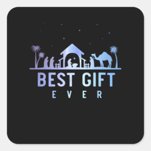 Adesivo Quadrado Jesus Natividade Natal Religioso Cristão