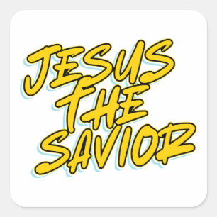 ADESIVO QUADRADO JESUS O SAVIOR