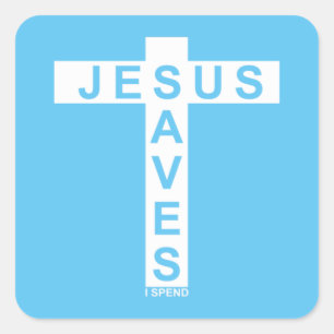 Adesivo Quadrado Jesus salva que passo camisa 