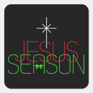 Adesivo Quadrado Jesus Season