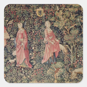 Adesivo Quadrado Jeu de Marelle e Cueillette de Fruta