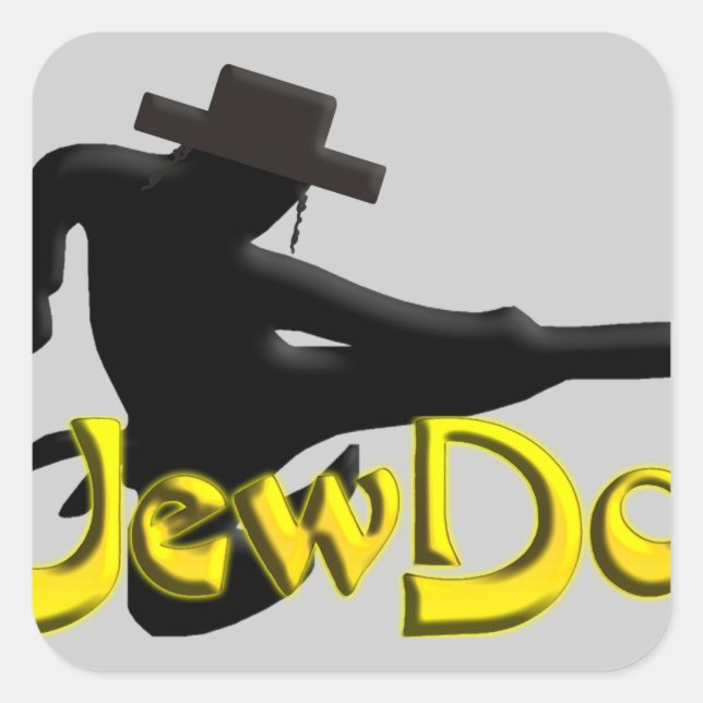 Adesivo Quadrado Jewdo (Frente)