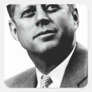 Adesivo Quadrado JFK - John F. Kennedy