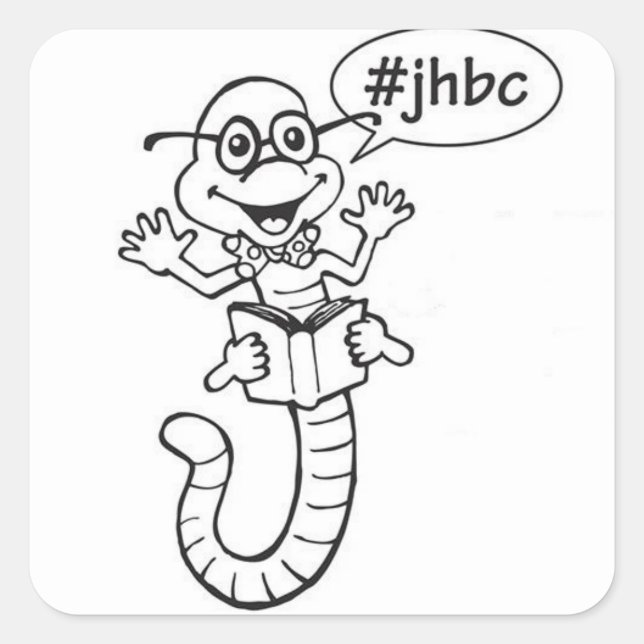 Adesivo Quadrado JHBC Stickers (Frente)