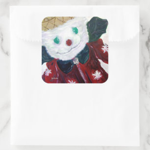 Adesivo Quadrado Jingle Bear