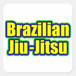 Adesivo Quadrado Jiu Jitsu