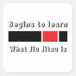 Adesivo Quadrado Jiu Jitsu Black Belt O que Jiu Jitsu é