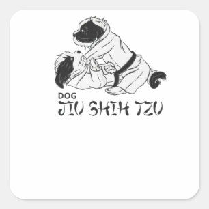 Adesivo Quadrado Jiu Shih Tzu