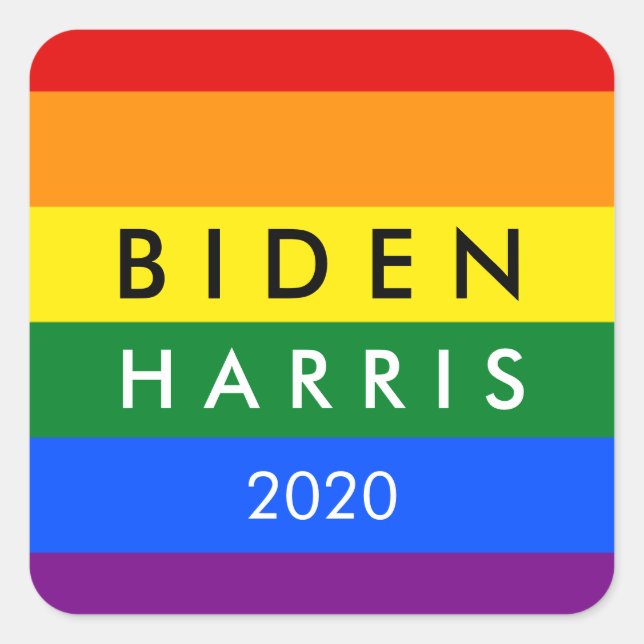 Adesivo Quadrado Joe Biden Kamala Harris 2020 (Frente)