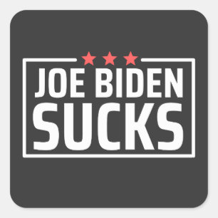 Adesivo Quadrado joe Biden Sucks