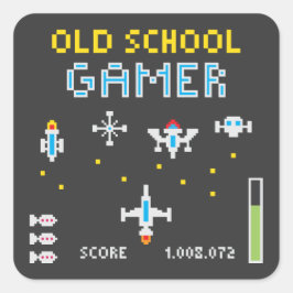 Adesivo Quadrado Jogador da velha escola - Stellarship - Sticker