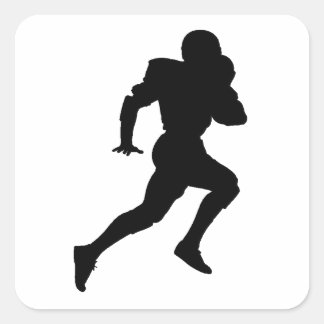 Adesivo Quadrado Jogador de futebol Silhouette