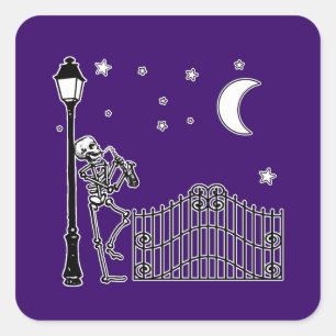 Adesivo Quadrado Jogador de saxofone do jazz do Voodoo