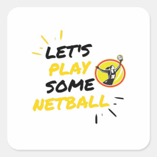 Adesivo Quadrado Jogador Netball