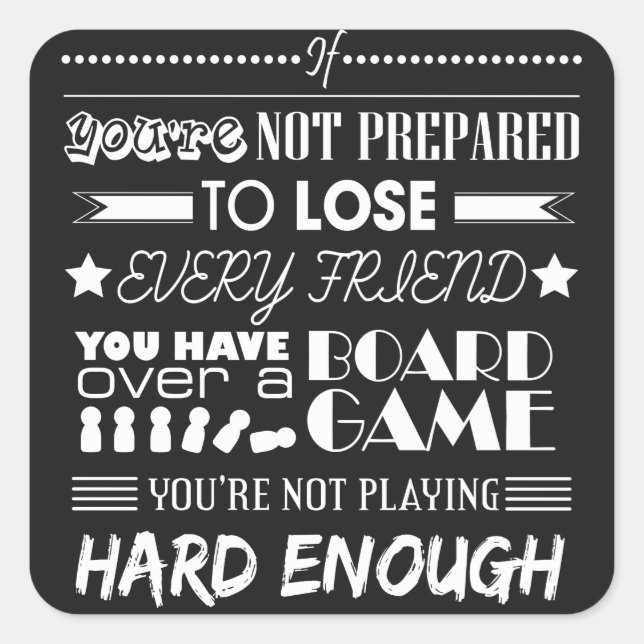 Adesivo Quadrado Jogador radical (Frente)