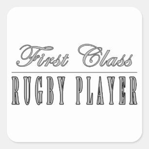 Adesivo Quadrado Jogadores de Rugby: Jogador de Rugby de primeira c