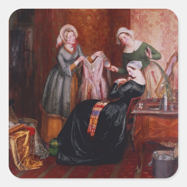 Adesivo Quadrado Jogando fora suas ervas daninhas (Frente)