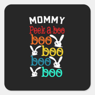 Adesivo Quadrado Jogo Bunny Peekaboo Para Crianças Novamente Adulto