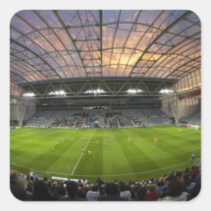 Adesivo Quadrado Jogo de futebol, Forsyth Barr Stadium, Dunedin