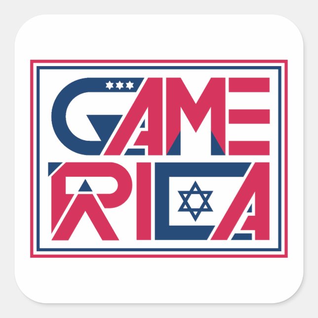 Adesivo Quadrado Jogo Exército da América (Frente)