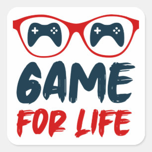 Adesivo Quadrado Jogo para jogos vitais