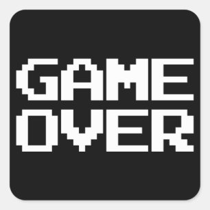 Adesivo Quadrado Jogo sobre