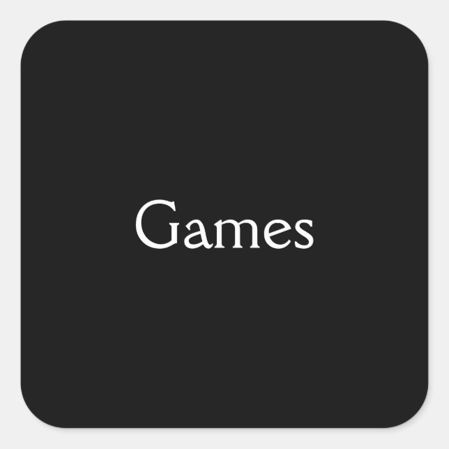 Adesivo Quadrado Jogos (Frente)