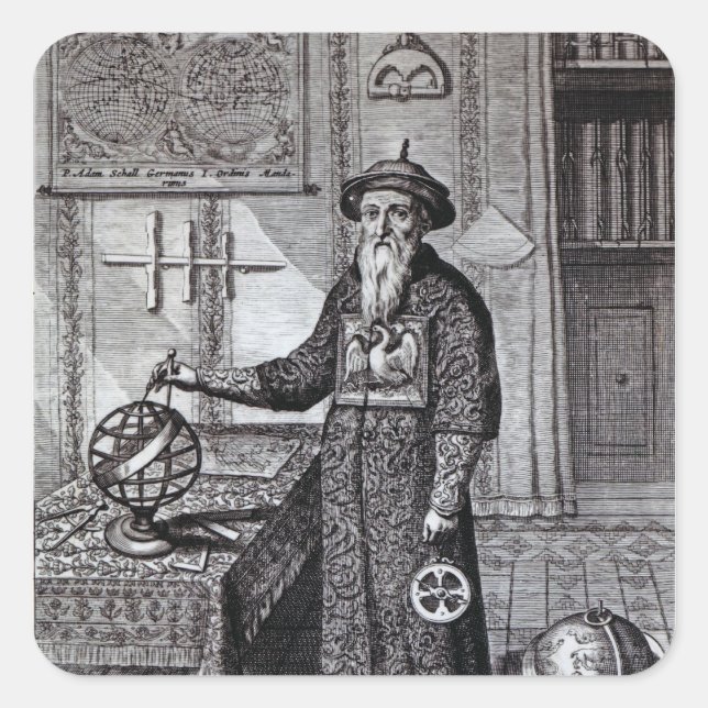 Adesivo Quadrado Johann Adam Schall von Bell (Frente)