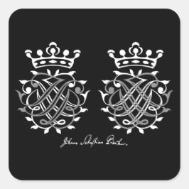 Adesivo Quadrado Johann Sebastian Bach Siegel