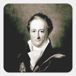 Adesivo Quadrado Johann Wolfgang Goethe