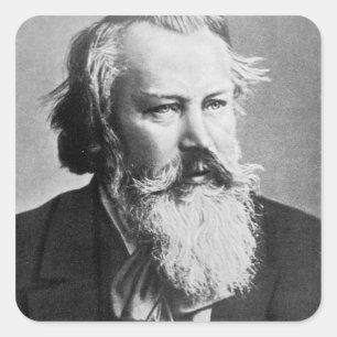 Adesivo Quadrado Johannes Brahms, 1879