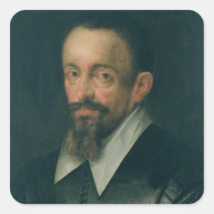 Adesivo Quadrado Johannes Kepler, astrónomo, c.1612