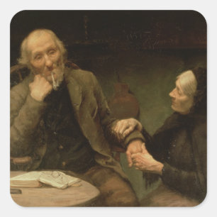 Adesivo Quadrado John Anderson, meu Jo, 1894 (óleo em canvas)