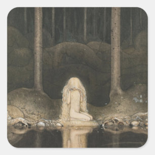 Adesivo Quadrado John Bauer Tuvstarr CC0256 Square Sticker