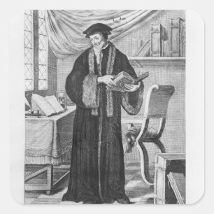 Adesivo Quadrado John Calvin