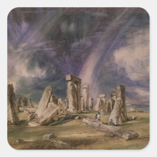 Adesivo Quadrado John Constable Stonehenge, 1835