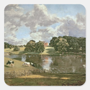 Adesivo Quadrado John Constable   Wivenhoe Park, Essex, 1816