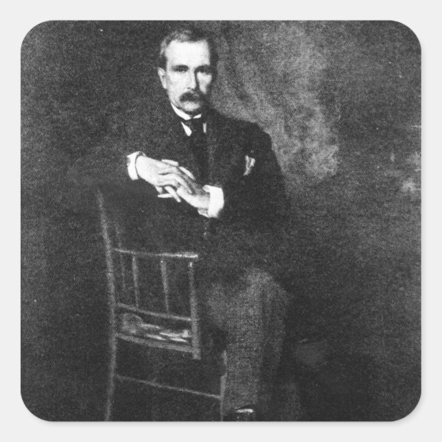 Adesivo Quadrado John Davison Rockefeller (Frente)