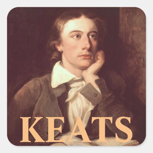 Adesivo Quadrado John Keats Square Sticker (Frente)